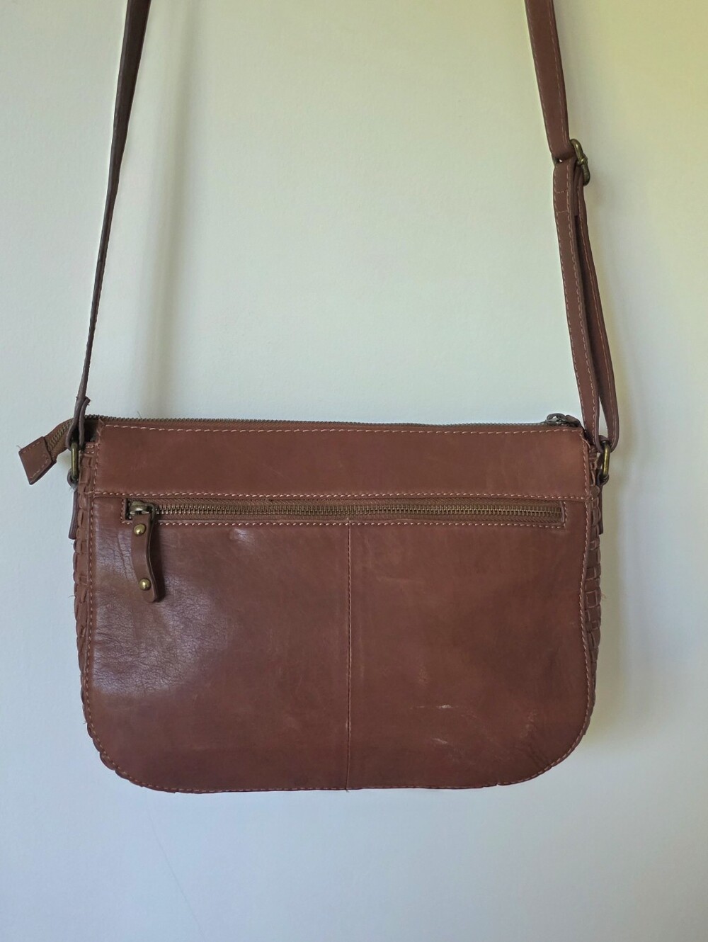 Born Penny Brown Leather Crossbody Bag - Picture 2 of 14